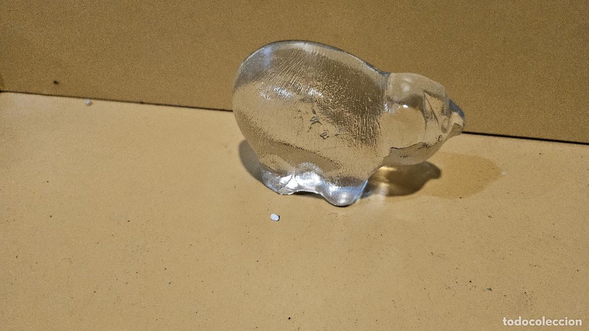 Vintage: pisapapel en cristal oso - Foto 1