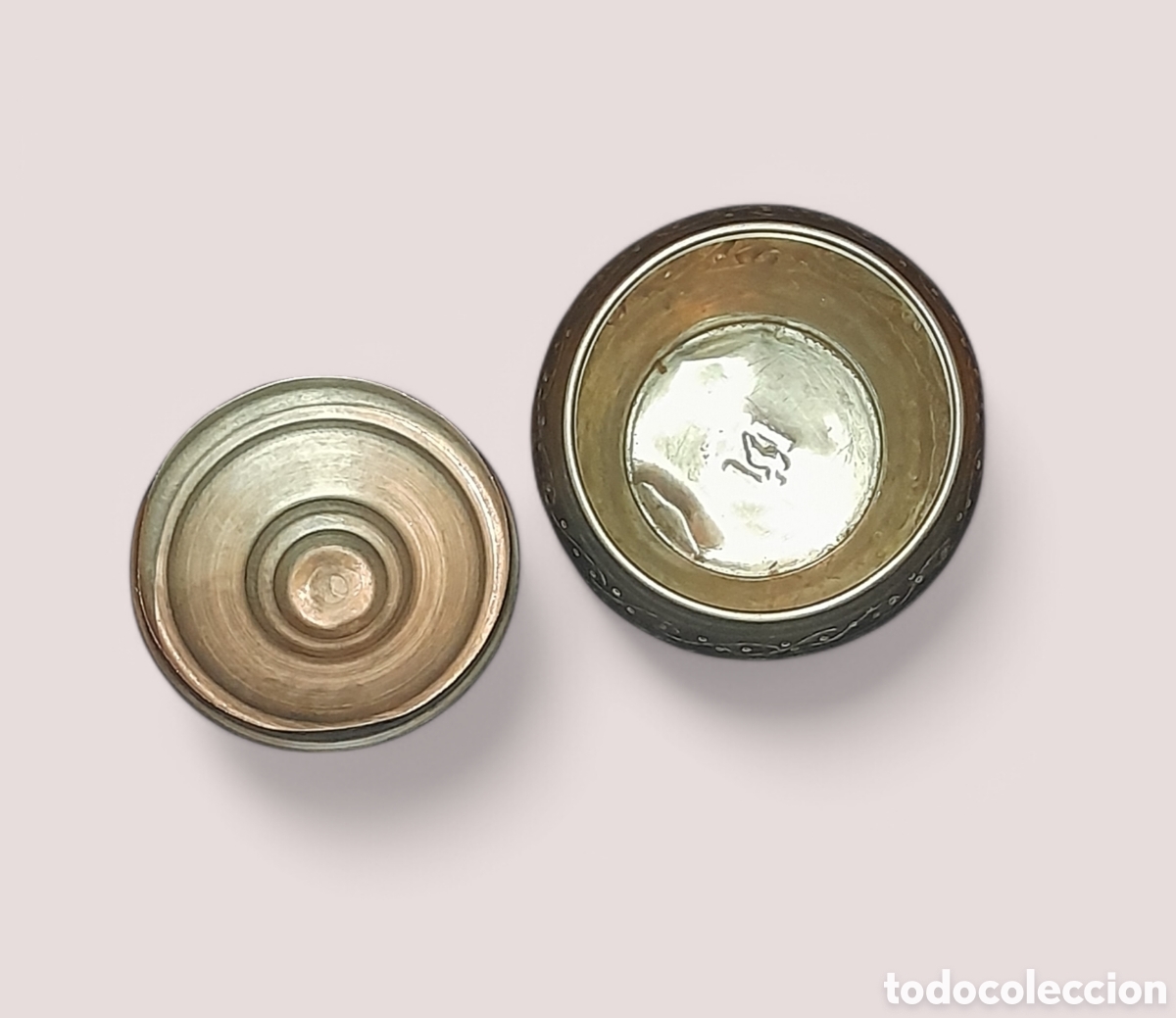 Vintage: Bombonera de artesan&iacute;a &aacute;rabe. - Foto 3