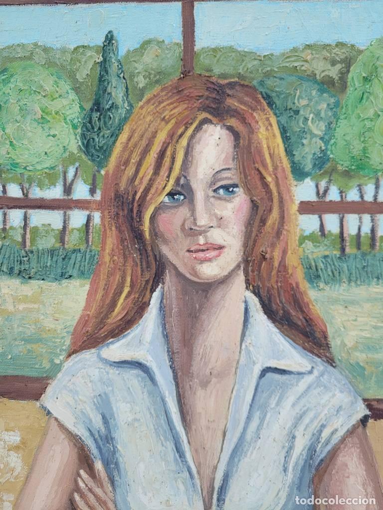 Vintage: CUADRO PINTADO AL &Oacute;LEO - Foto 4