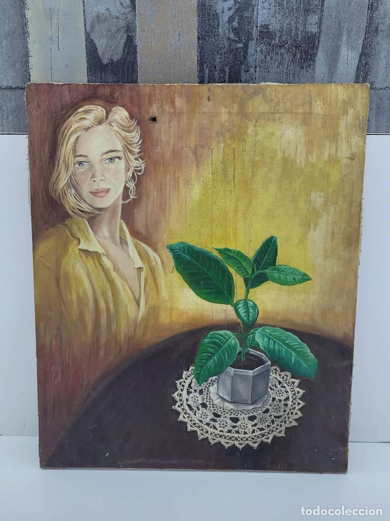 Vintage: CUADRO PINTADO AL &Oacute;LEO - Foto 1