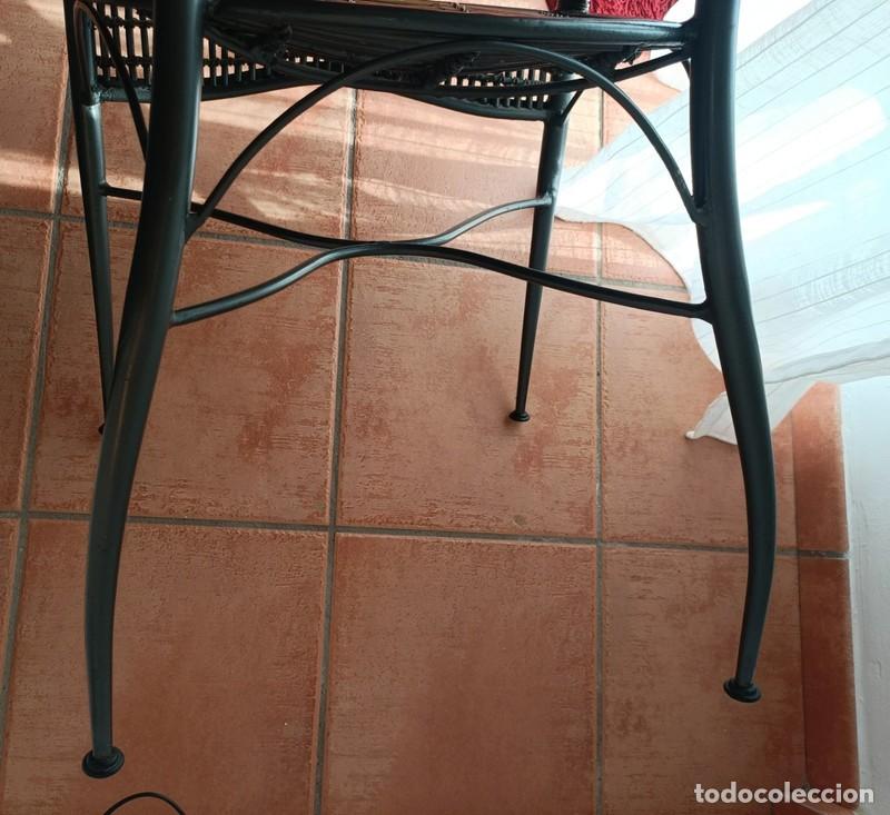 Vintage: Sill&oacute;n vintage estructura de metal,resto de bamb&uacute; - Foto 8