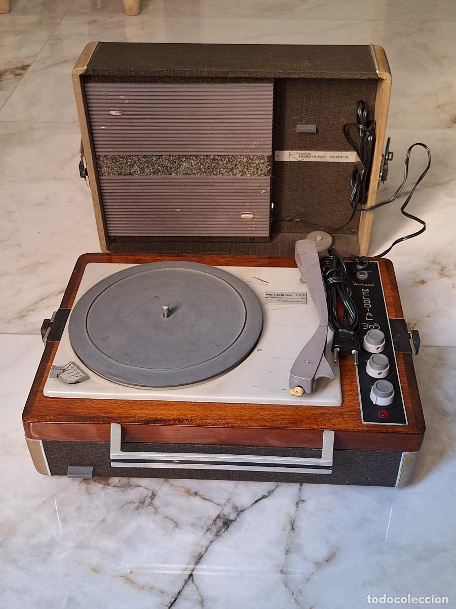 Vintage: Antiguo Tocadiscos Melodial 305 Hispano Suiza - Foto 2