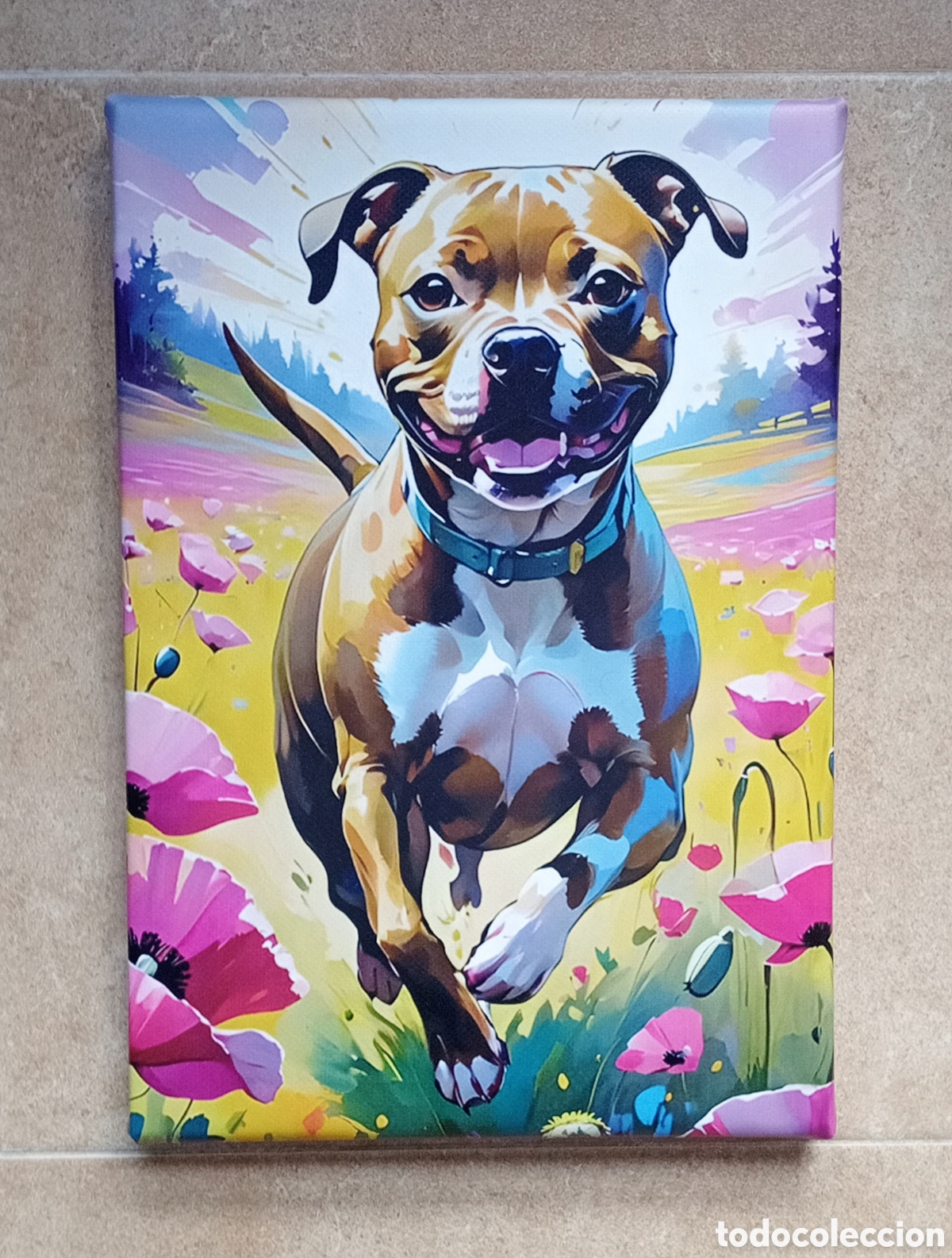 Vintage: Cuadro cartel PERRO art - Foto 1