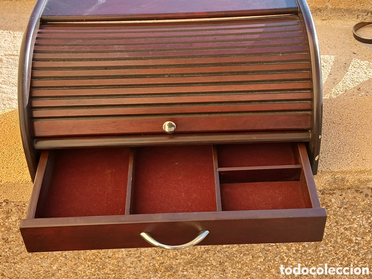 Vintage: ESCRITORIO PERSIANA DE SOBREMESA MADERA ref JJ - Foto 2