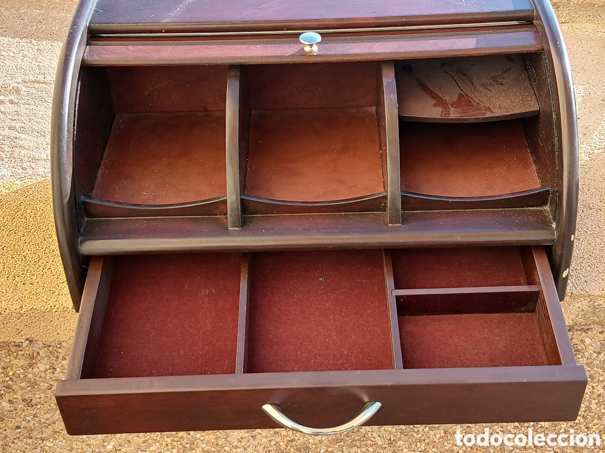 Vintage: ESCRITORIO PERSIANA DE SOBREMESA MADERA ref JJ - Foto 3