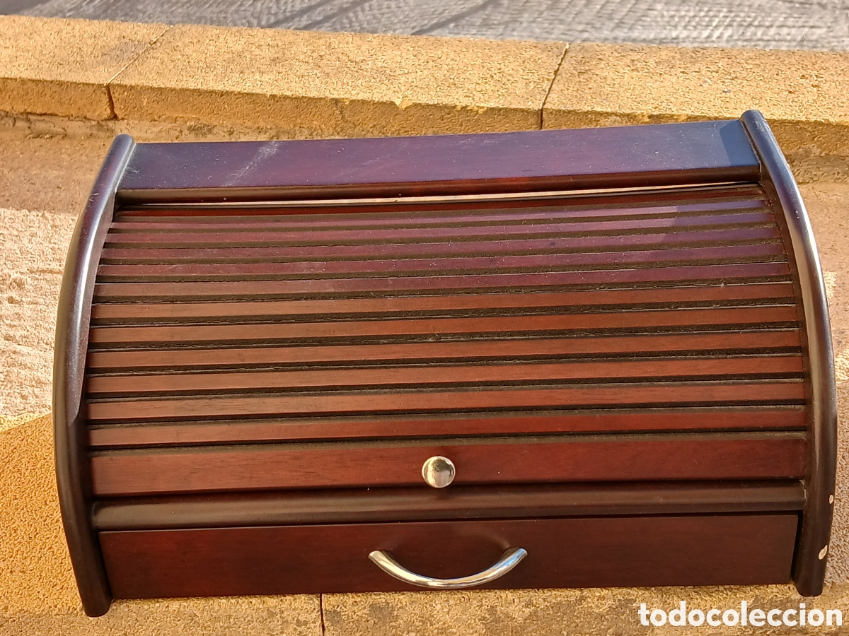 Vintage: ESCRITORIO PERSIANA DE SOBREMESA MADERA ref JJ - Foto 1