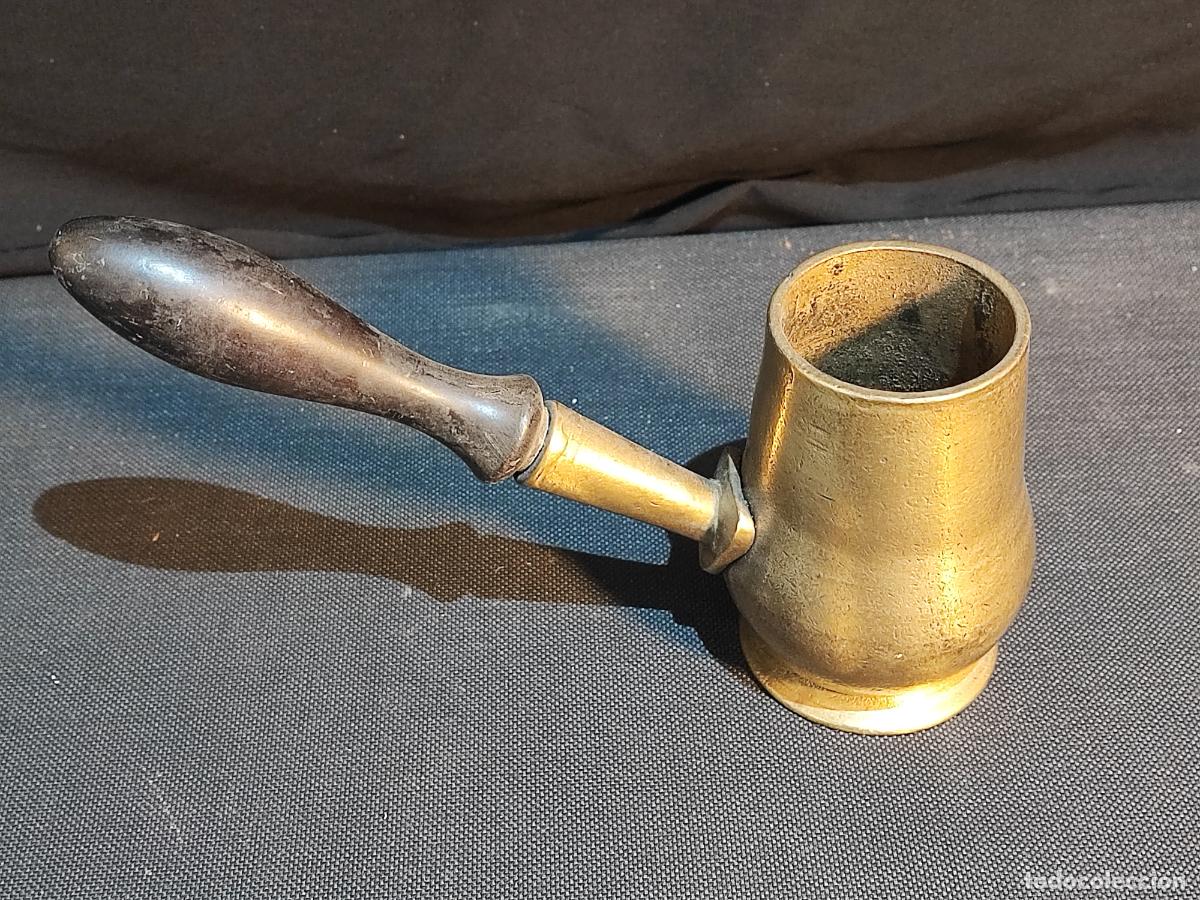 Vintage: CHOCOLATERA DE BRONCE - Foto 4