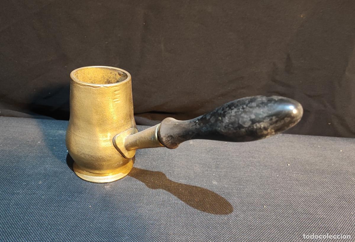 Vintage: CHOCOLATERA DE BRONCE - Foto 5
