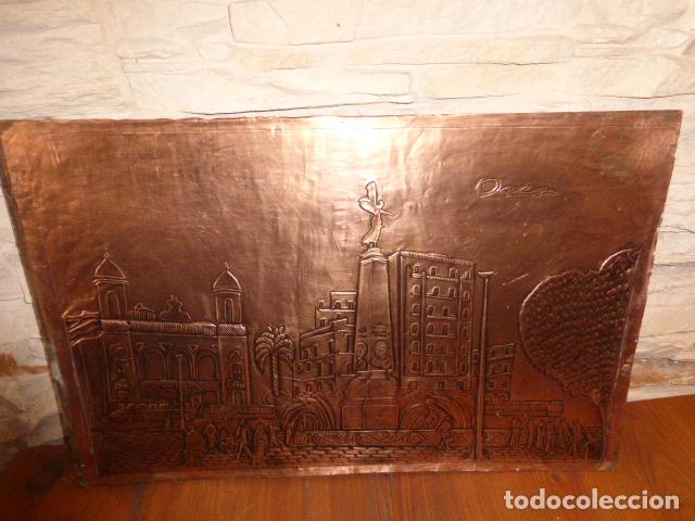 Vintage: CUADRO DE COBRE REPUJADO - Foto 3