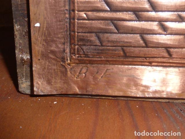 Vintage: CUADRO DE COBRE REPUJADO - Foto 6