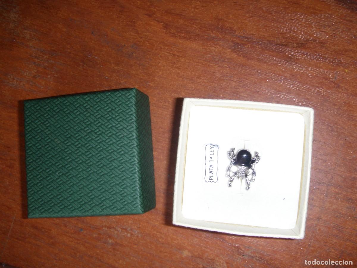 Vintage: PIN ESCARABAJO PLATA DE LEY - Foto 1