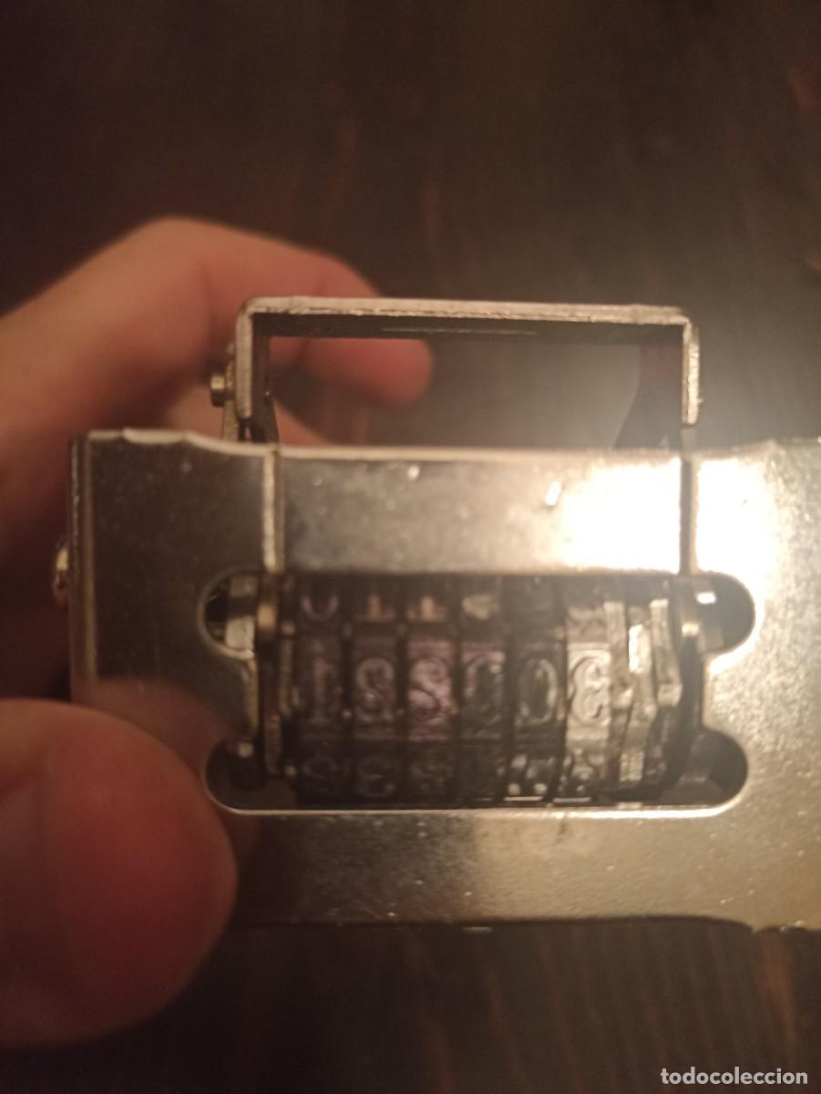 Vintage: SELLO TAMP&Oacute;N NUMERADOR ATOM - Foto 5