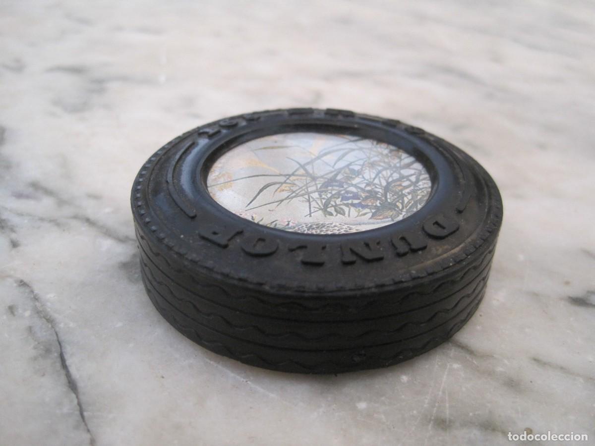 Vintage: PISAPAPELES NEUM&Aacute;TICO DUNLOP - RUEDA - Foto 2