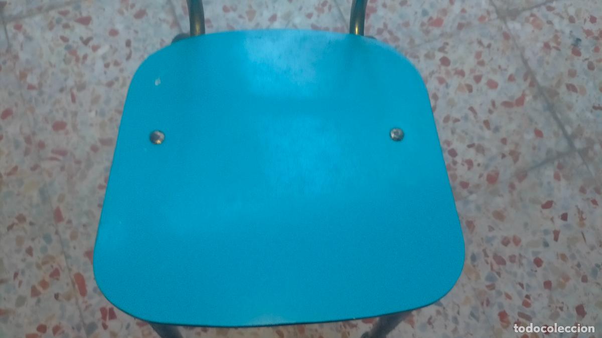 Vintage: Vintage silla formica azul celeste retro - Foto 3