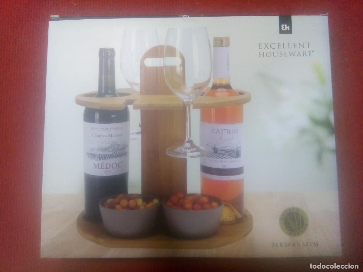 Vintage: BOTELLERO MADERA EN CAJA ORIGINAL - Foto 1
