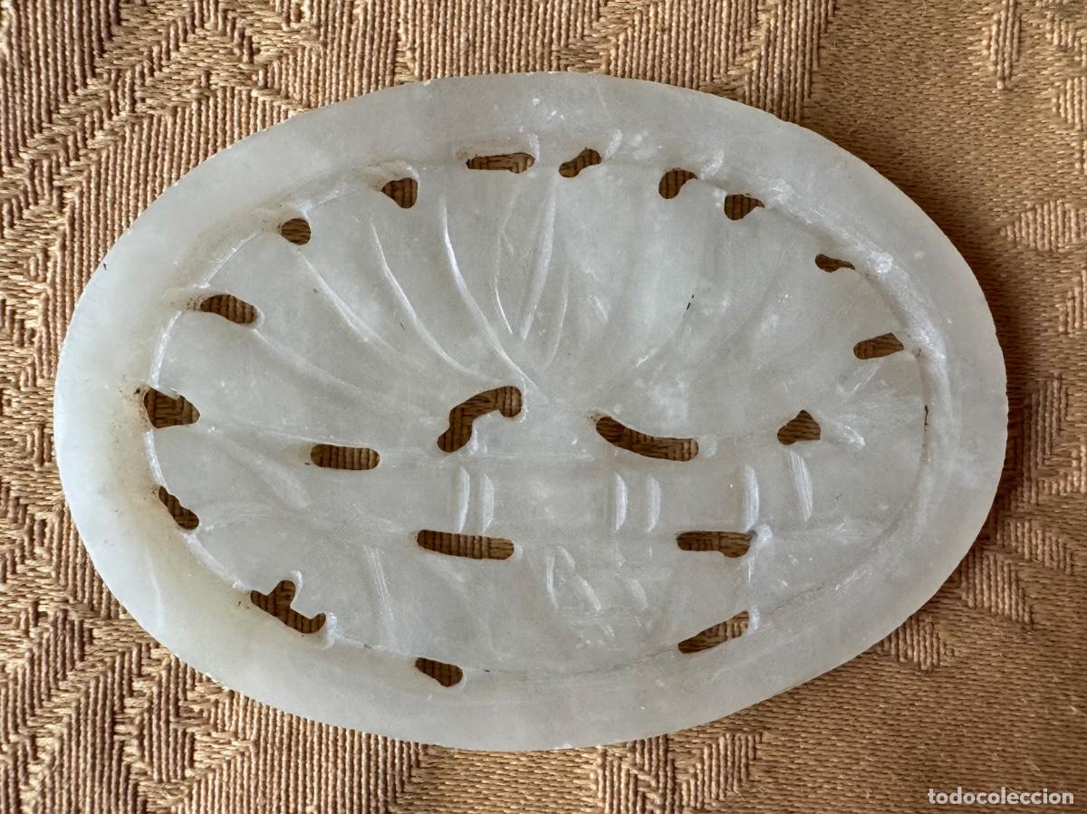 Vintage: PIEZA DE JADE TALLADA OVAL - Foto 1