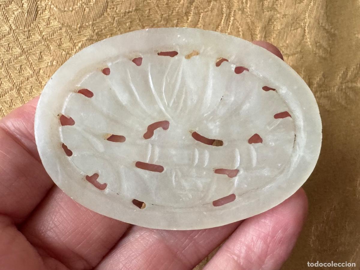 Vintage: PIEZA DE JADE TALLADA OVAL - Foto 4