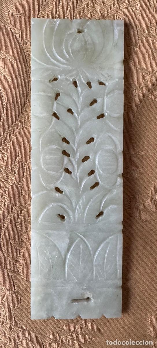 Vintage: PIEZA DE JADE TALLADA RECTANGULAR - Foto 2