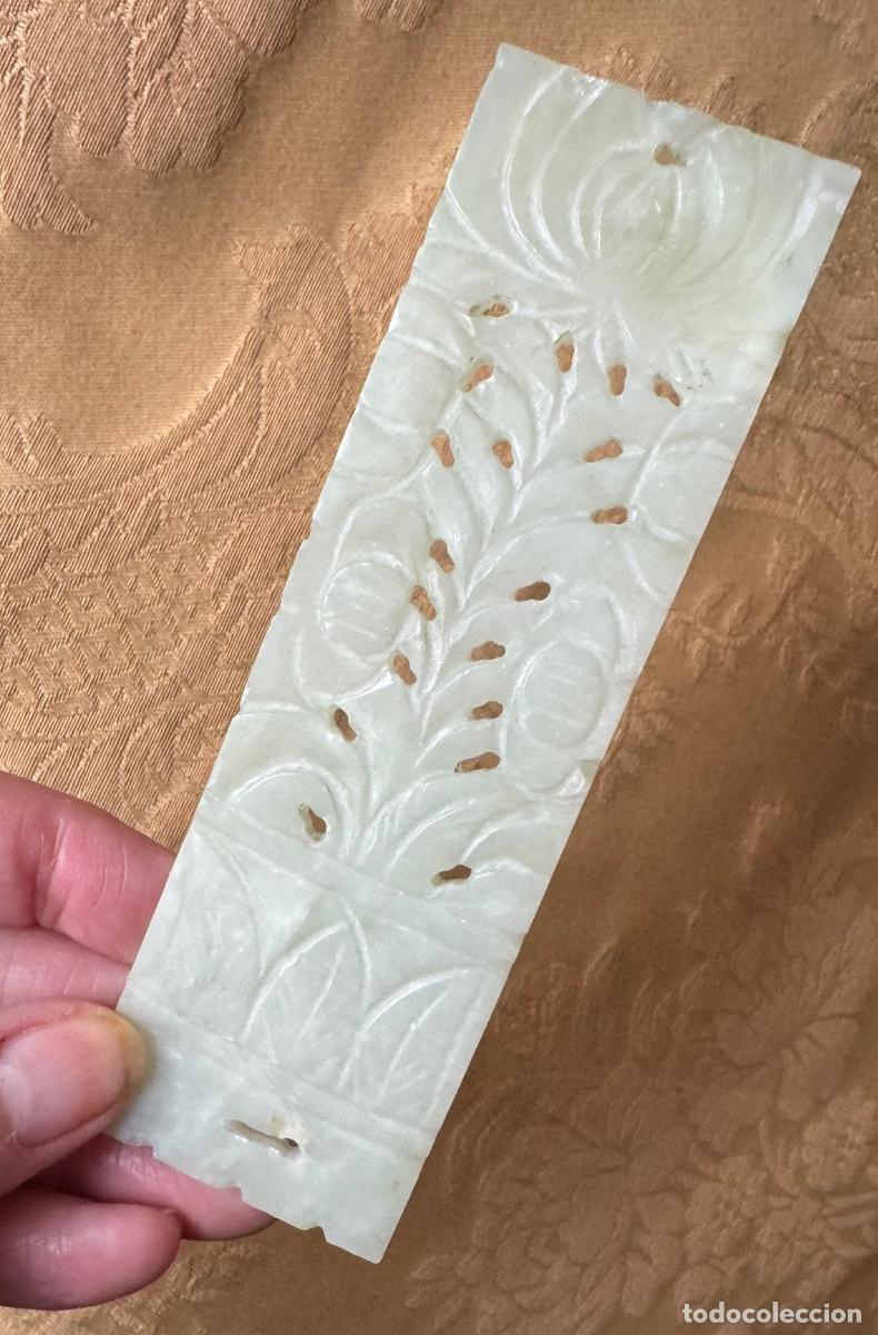 Vintage: PIEZA DE JADE TALLADA RECTANGULAR - Foto 4