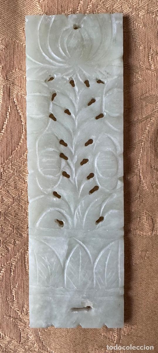 Vintage: PIEZA DE JADE TALLADA RECTANGULAR - Foto 5