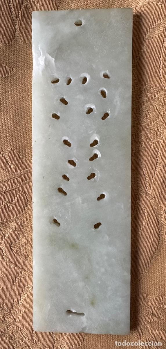 Vintage: PIEZA DE JADE TALLADA RECTANGULAR - Foto 6