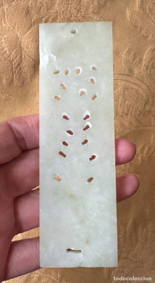 Vintage: PIEZA DE JADE TALLADA RECTANGULAR - Foto 7
