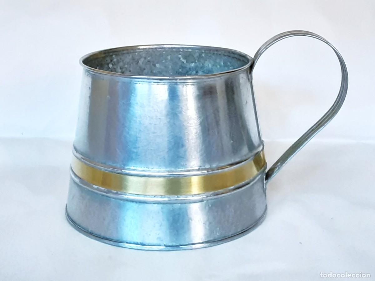 Vintage: RECIPIENTE DE CHAPA Y LATON - Foto 8