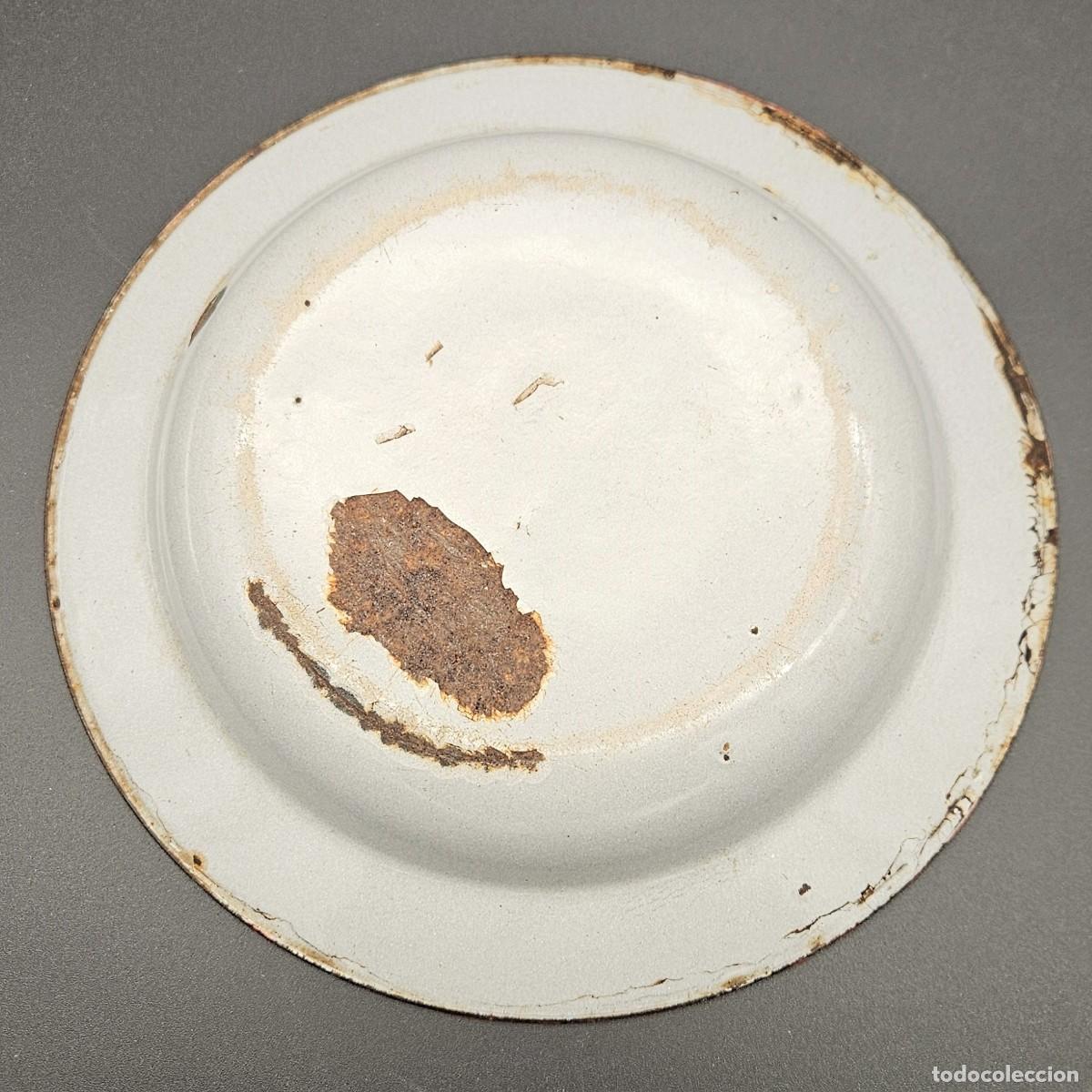 Vintage: Plato infantil de comida esmaltado. 1900 - 1920 - Foto 3