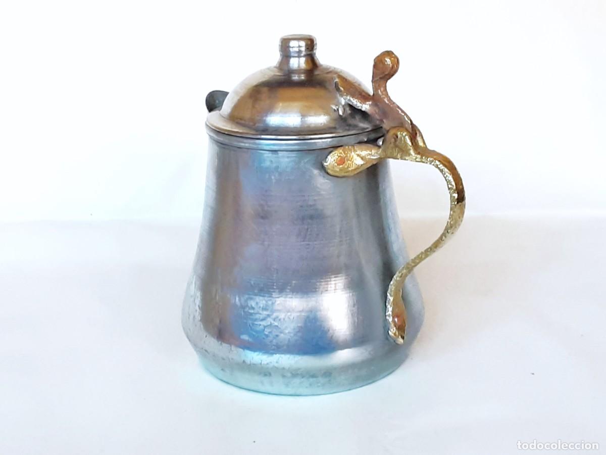 Vintage: JARRA DE CHAPA Y FUNDICON DE BRONCE - Foto 4