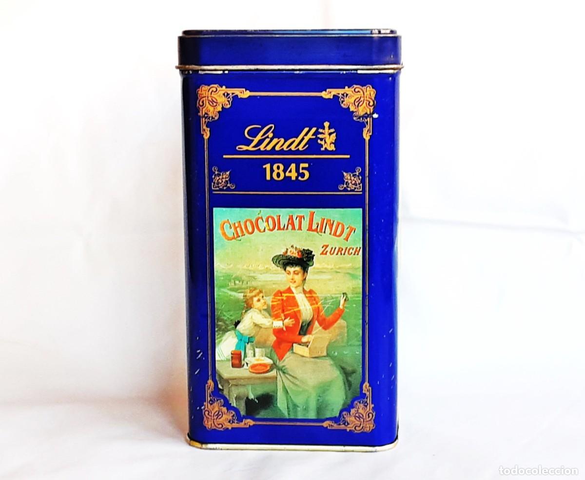 Vintage: BOTE LATA CHOCOLATES LINDT VACIA - Foto 1