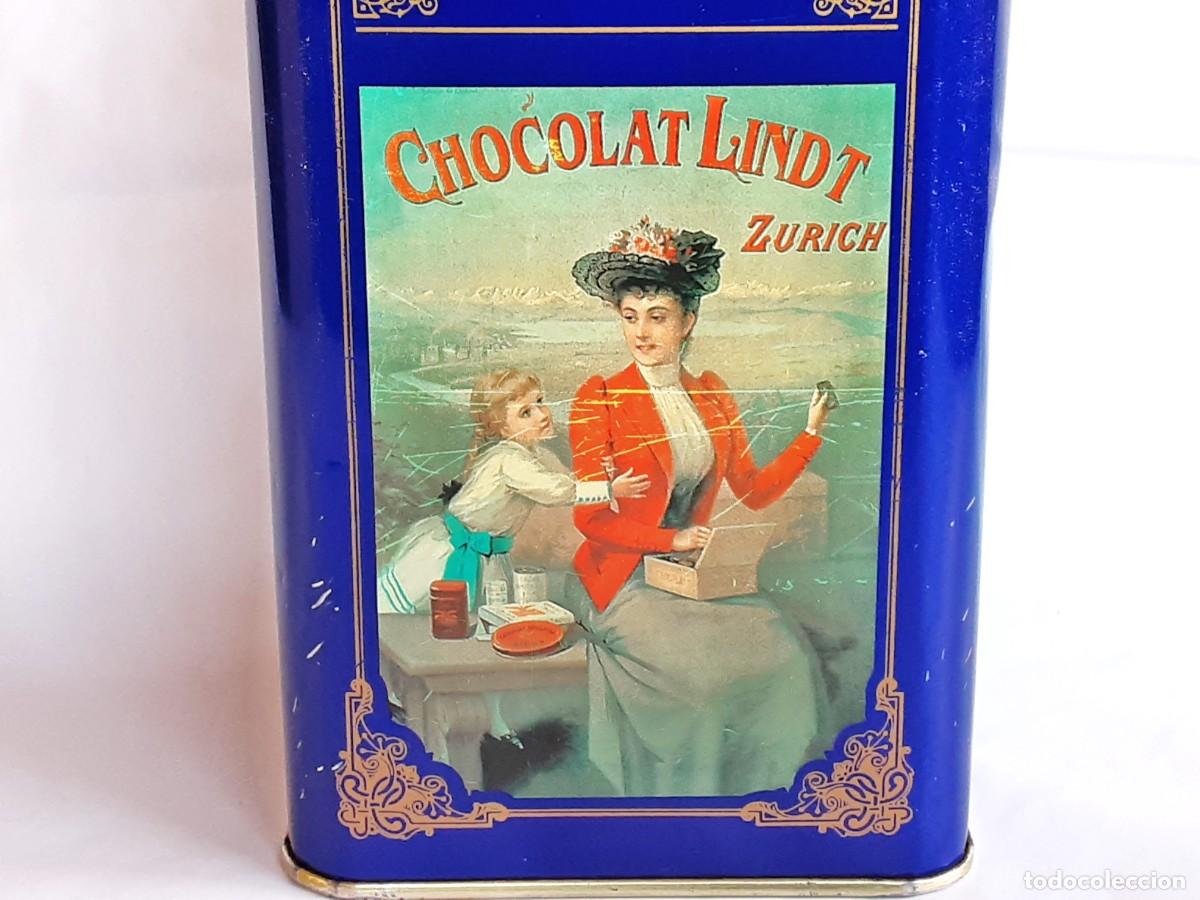 Vintage: BOTE LATA CHOCOLATES LINDT VACIA - Foto 2
