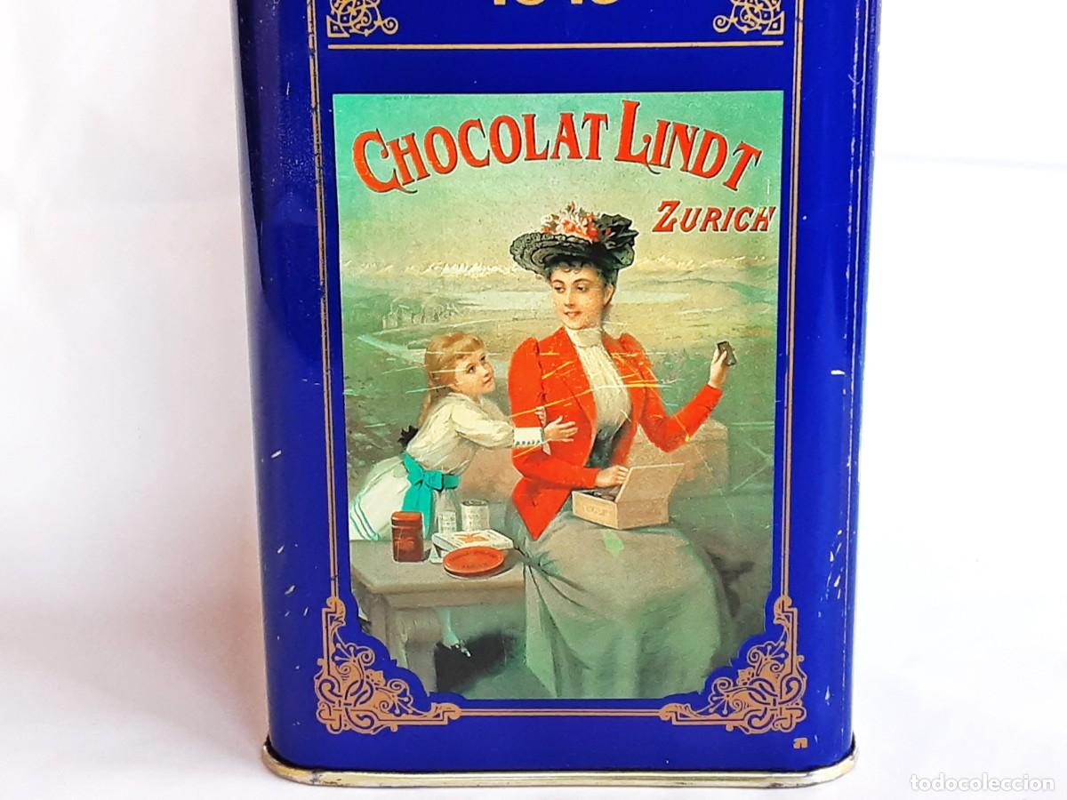 Vintage: BOTE LATA CHOCOLATES LINDT VACIA - Foto 4