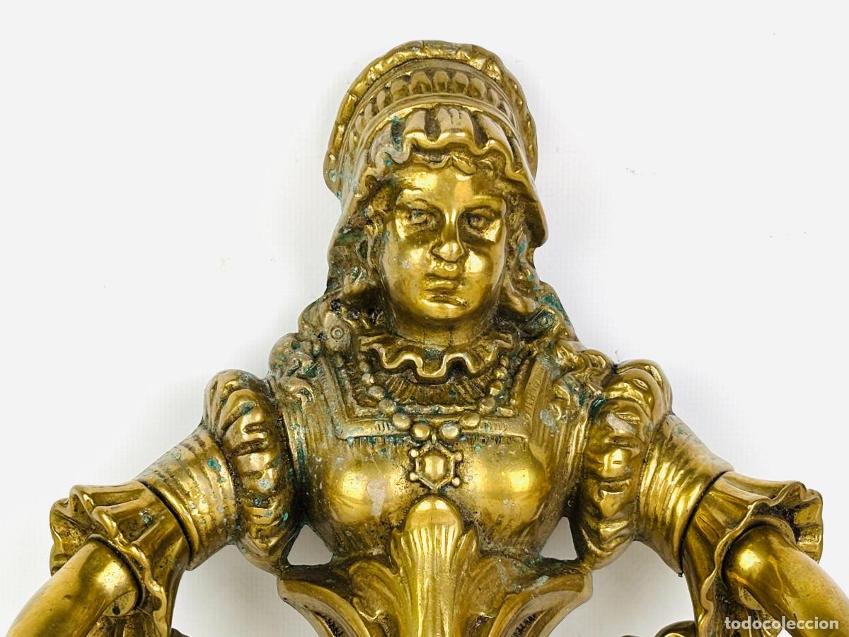 Vintage: PRECIOSO TOALLERO EN BRONCE - Foto 2