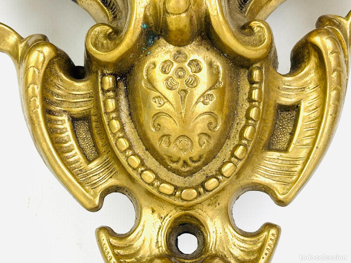 Vintage: PRECIOSO TOALLERO EN BRONCE - Foto 4