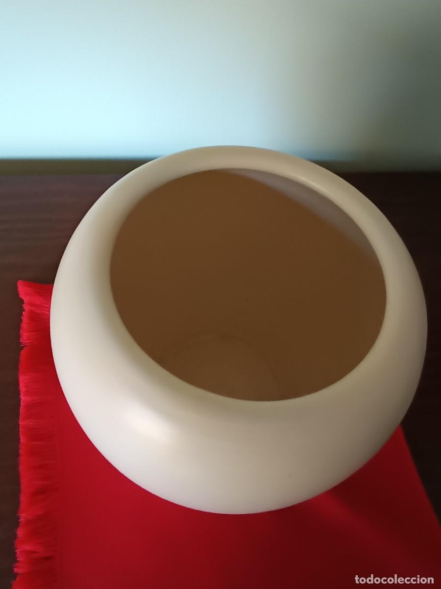 Vintage: MACETERO BLANCO CERAMICA. 15 Cm. Aprox. - Foto 2