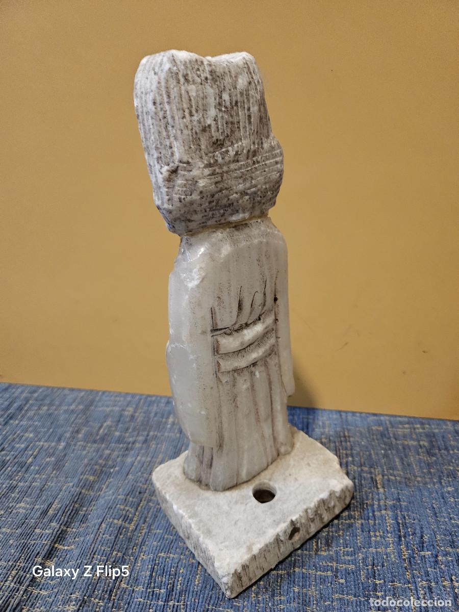 Vintage: figura oriental de alabastro - Foto 4