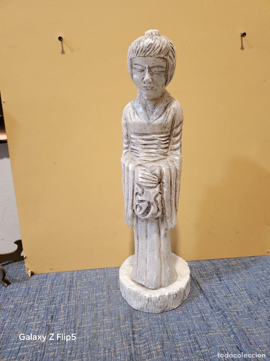 Vintage: figura oriental de alabastro - Foto 1