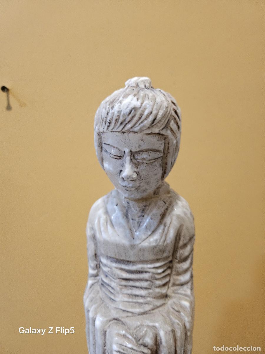 Vintage: figura oriental de alabastro - Foto 2