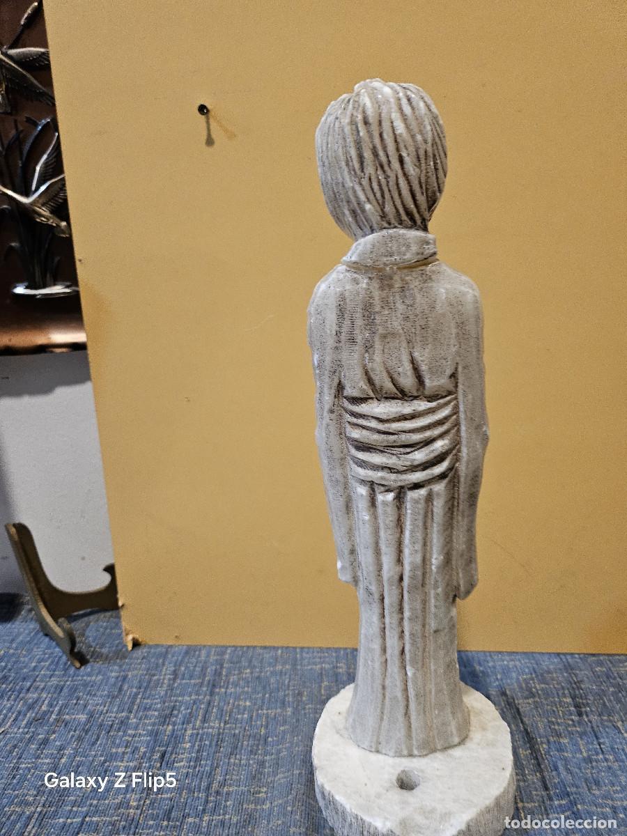 Vintage: figura oriental de alabastro - Foto 4