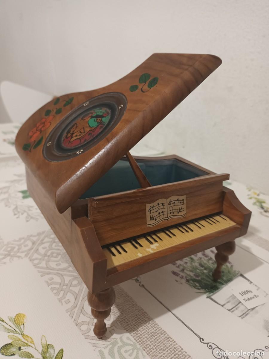 Vintage: Piano joyero musical en madera funcionando - Foto 1