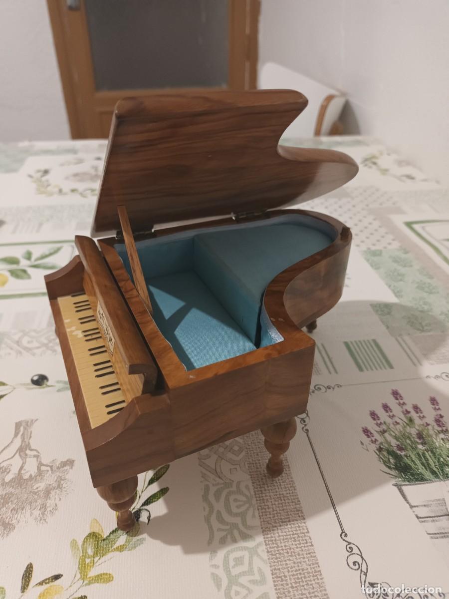 Vintage: Piano joyero musical en madera funcionando - Foto 2