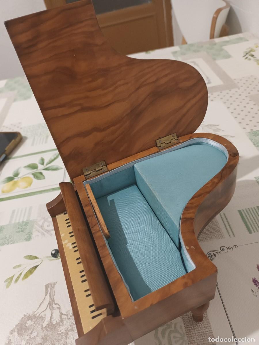 Vintage: Piano joyero musical en madera funcionando - Foto 4