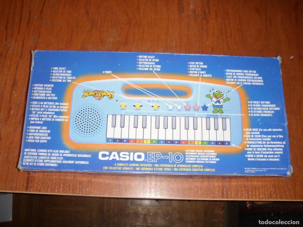 Vintage: TECLADO CASIO EP-10 EP10 AZUL MUPPETS FUNCIONANDO COMO NUEVO - Foto 1