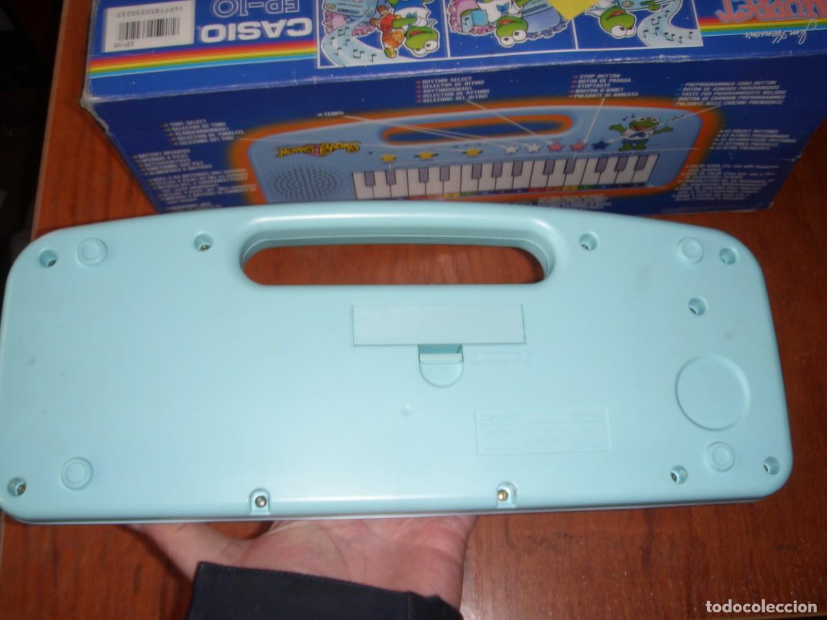 Vintage: TECLADO CASIO EP-10 EP10 AZUL MUPPETS FUNCIONANDO COMO NUEVO - Foto 3