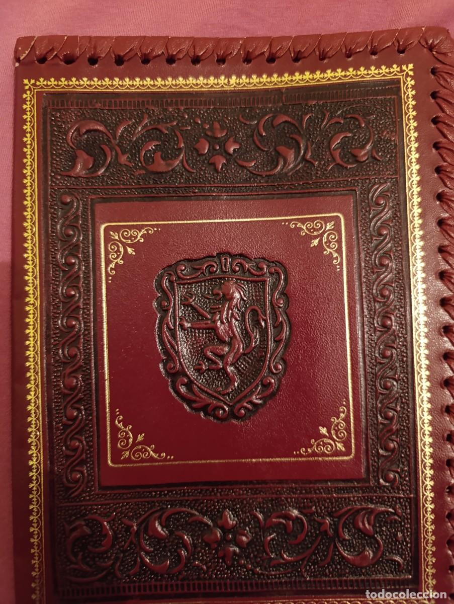 Vintage: Funda de piel para libros con grabados en relieve - Foto 2
