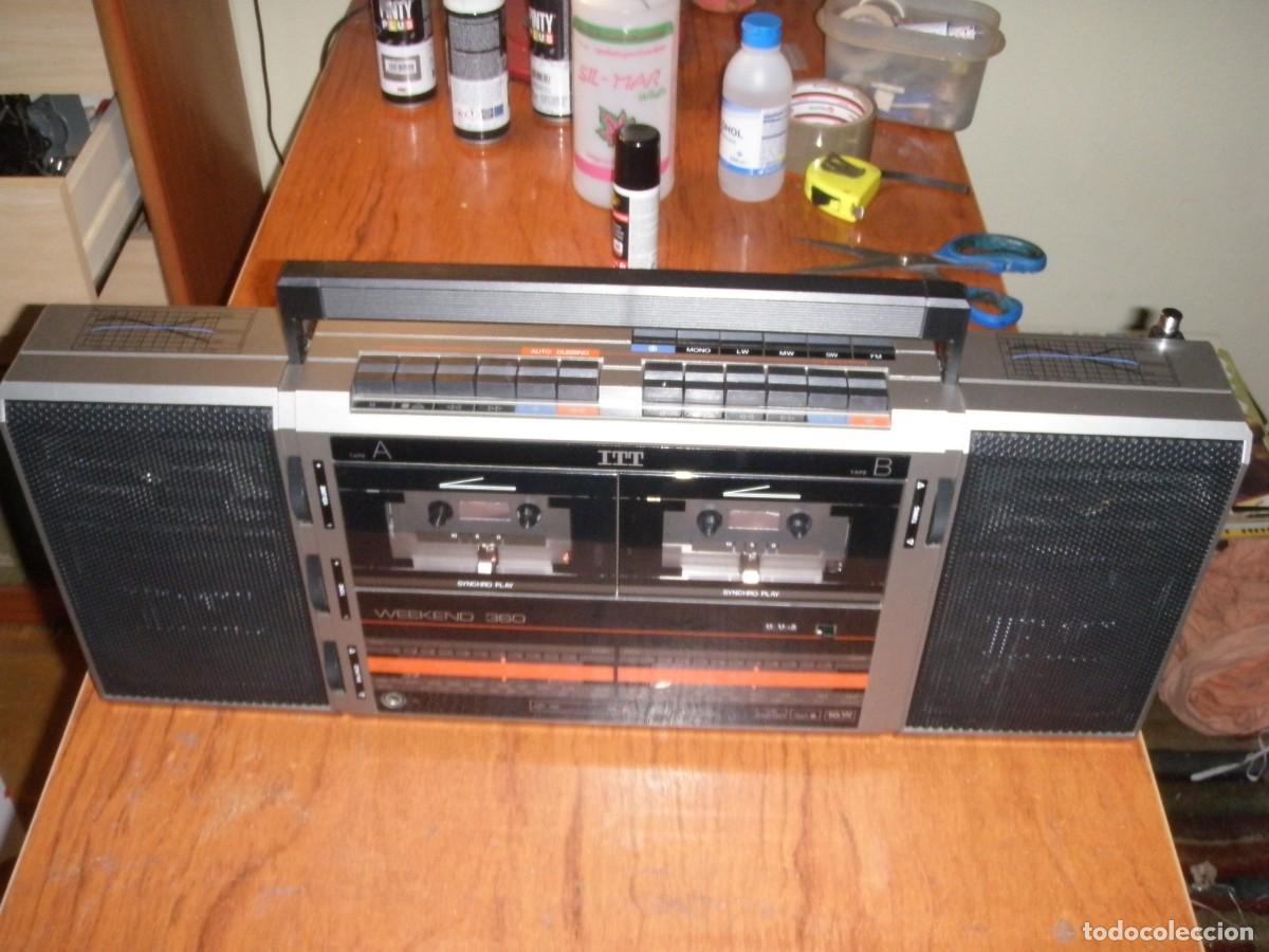 Vintage: RADIO CASSETTE ITT WEEKEND 360 FUNCIONANDO - Foto 2