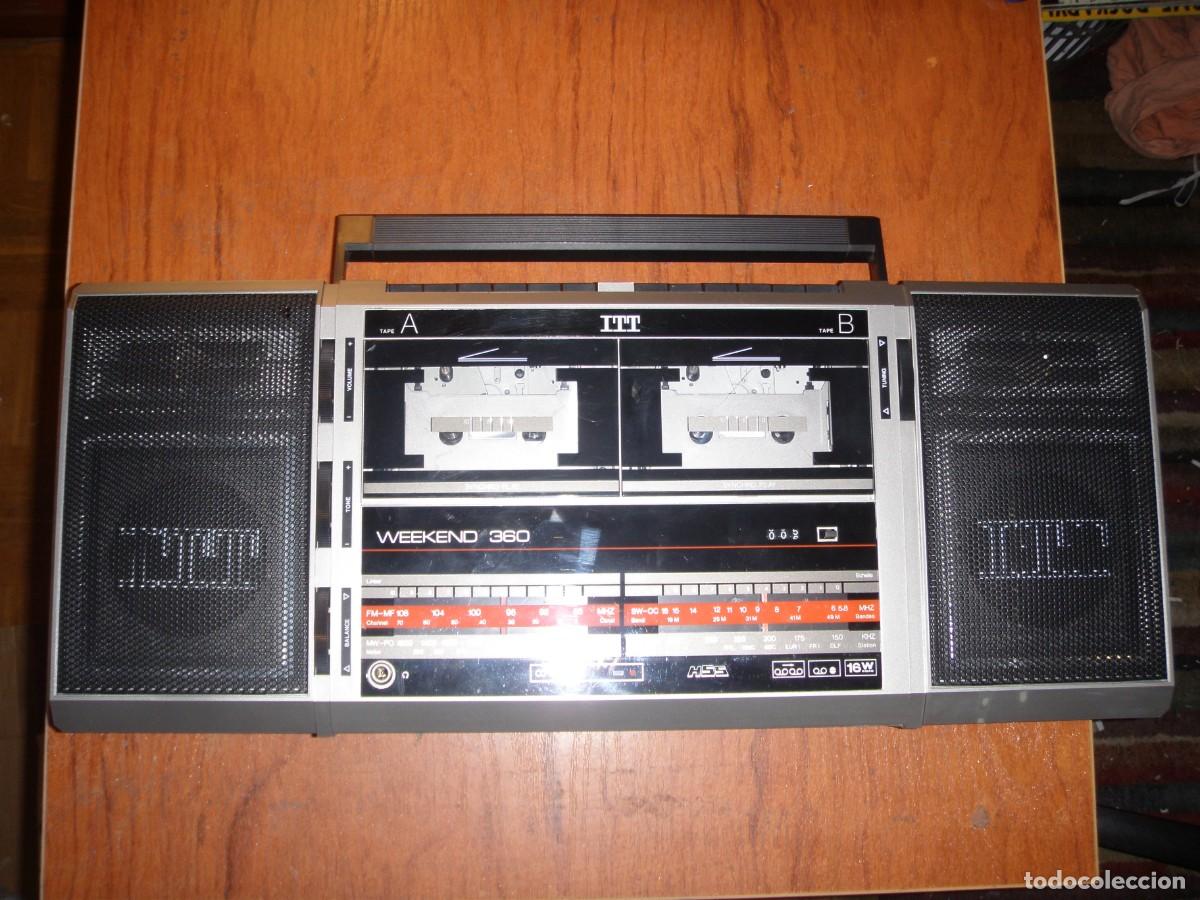 Vintage: RADIO CASSETTE ITT WEEKEND 360 FUNCIONANDO - Foto 1