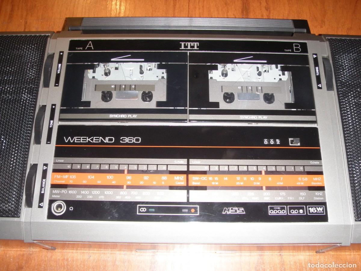Vintage: RADIO CASSETTE ITT WEEKEND 360 FUNCIONANDO - Foto 3