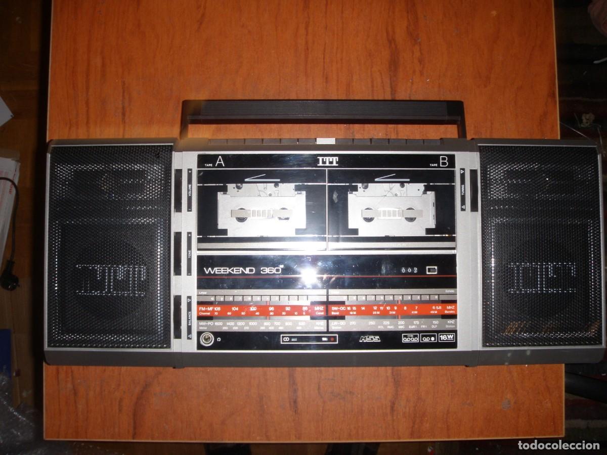 Vintage: RADIO CASSETTE ITT WEEKEND 360 FUNCIONANDO - Foto 4