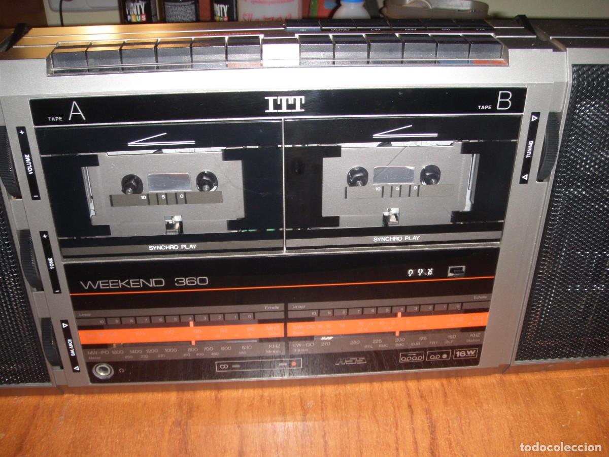 Vintage: RADIO CASSETTE ITT WEEKEND 360 FUNCIONANDO - Foto 9